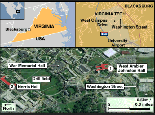 virginia tech map
