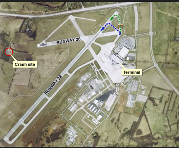 runway 26 crash site